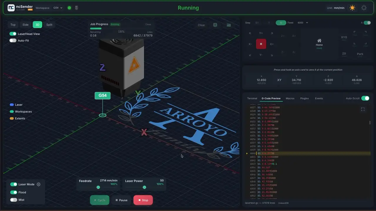 Laser animation