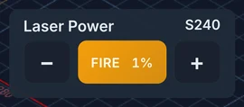 Laser test fire