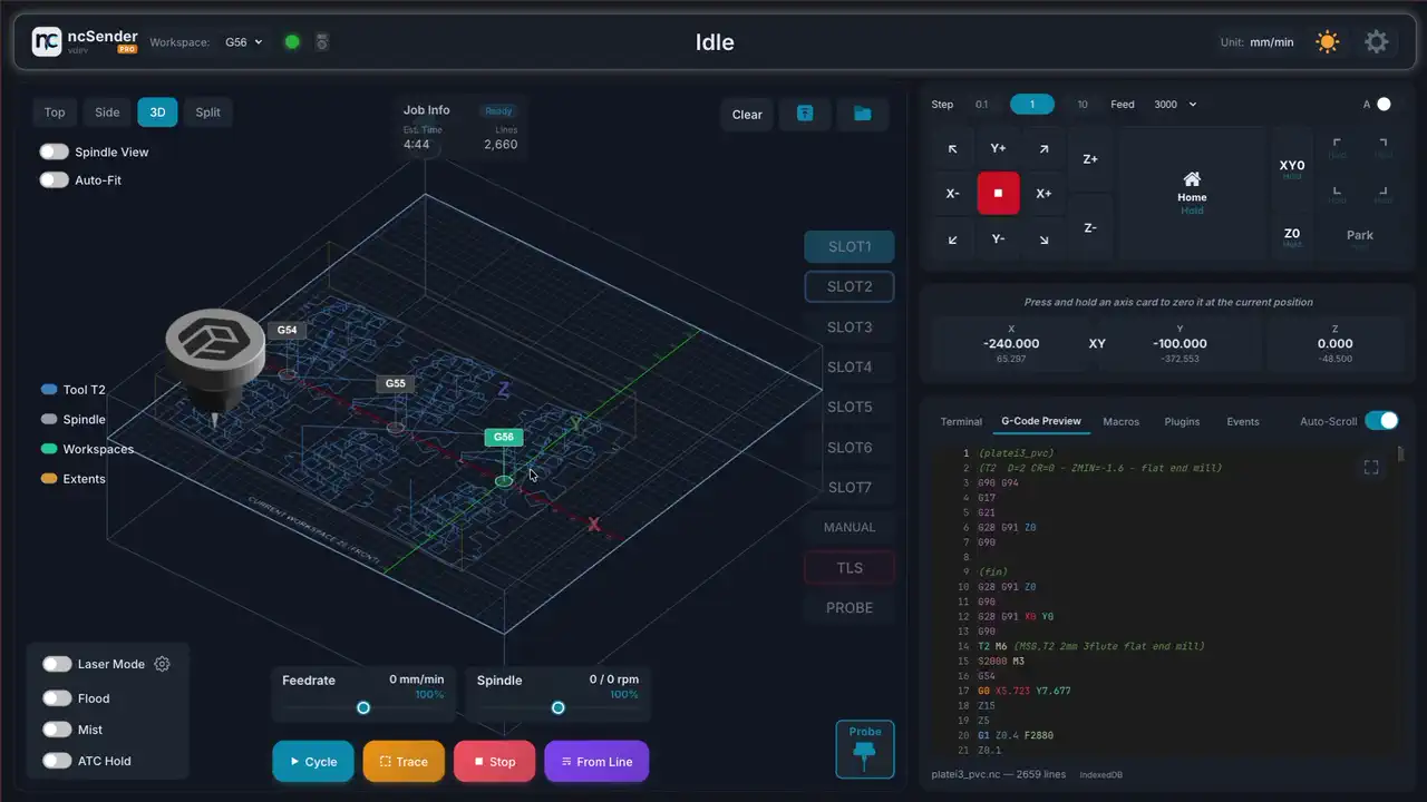 Multi-workspace animation