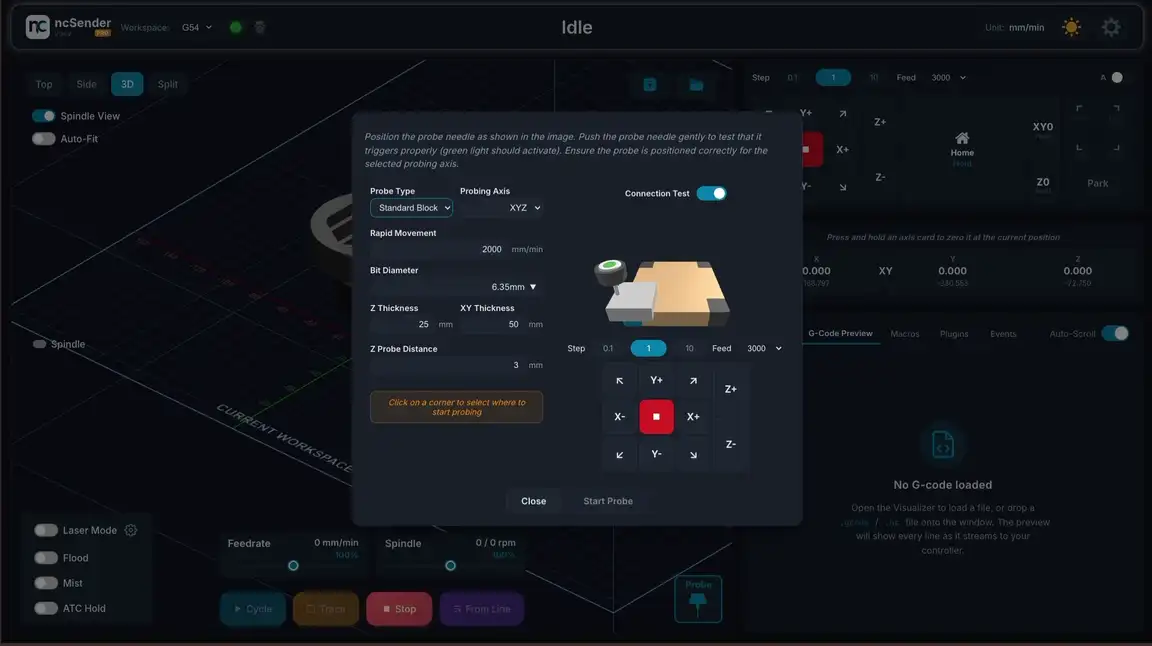 Probing animation