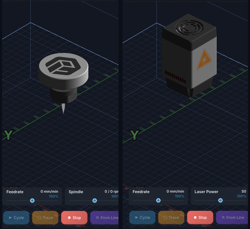 Toolhead modes