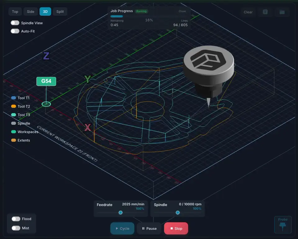 Toolpath rendering